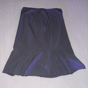 White House Black Market Gray Flare Skirt | Size 4